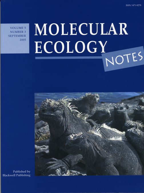 zur Vergrößerungsansicht des Bildes: Molecular Ecology Notes. 2005 Sep.