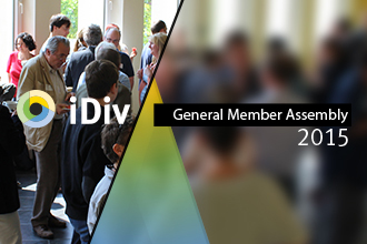 Gezeigt wird das Icon der Generalversammlung des Biodiversitätsforschungszentrums iDiv von 2015