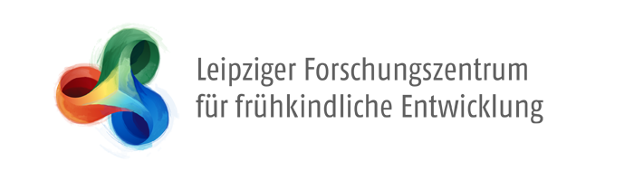 Buntes Logo mit dem Schriftzug "Logo des Leipziger Forschungszentrum für frühkindliche Entwicklung"