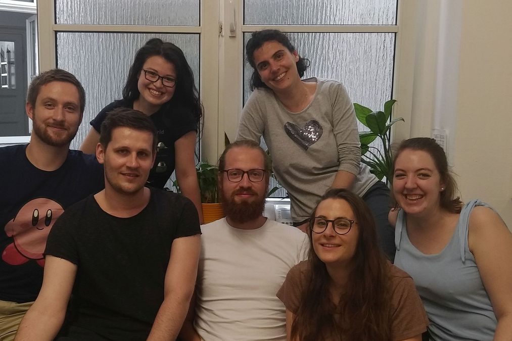 zur Vergrößerungsansicht des Bildes: unsere Gruppe nach dem gemeinsamen Frühstück