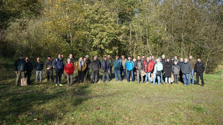 Gruppenbild der Arboretumsgärtner auf der Exkursion; Foto: Alina Hausstetter