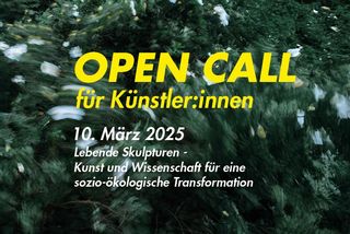 Lebende Skulpturen: Open Call für Künstler:innen (Hintergrundbild: Flora von Maximilian Koppernock)