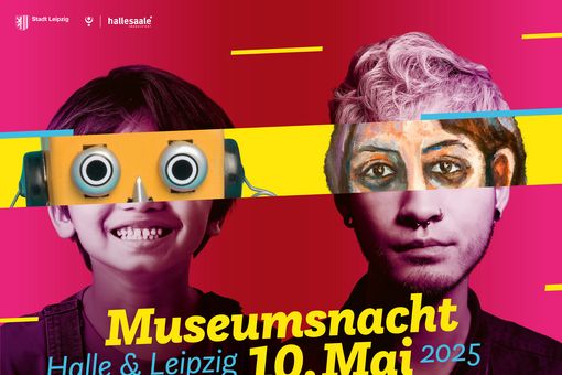 Plakat der Museumsnacht Halle-Leipzig