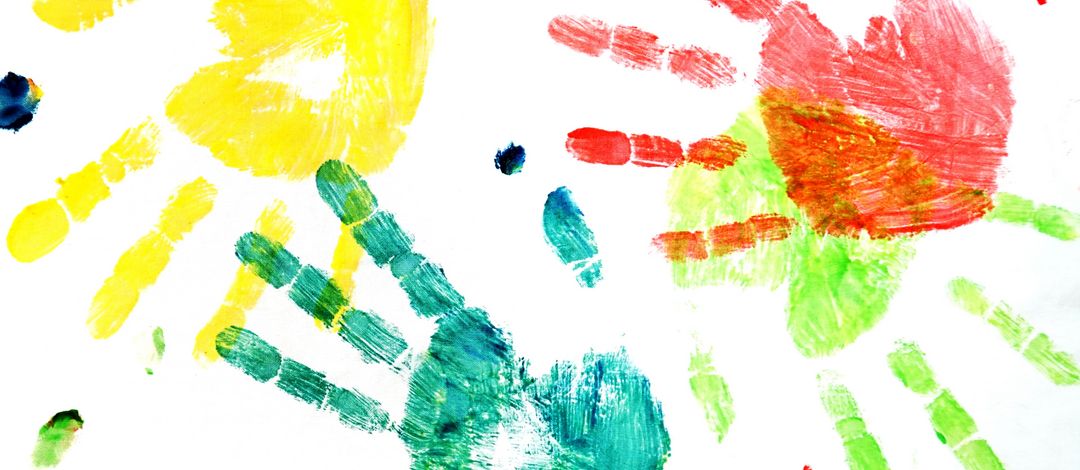 Image of colorful handprints